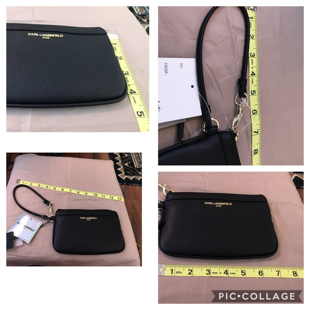 *SOLD* NWT KARL LAGERFELD PARIS BLACK WRISTLET $48 - Picture 7 of 8